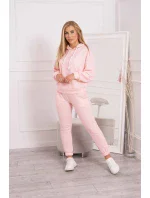 Tepláková súprava s kapucňou púdrovo ružová Tepláková súprava s kapucňou púdrovo ružová