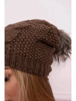 Fleecová čiapka Sandra K210 cappuccino