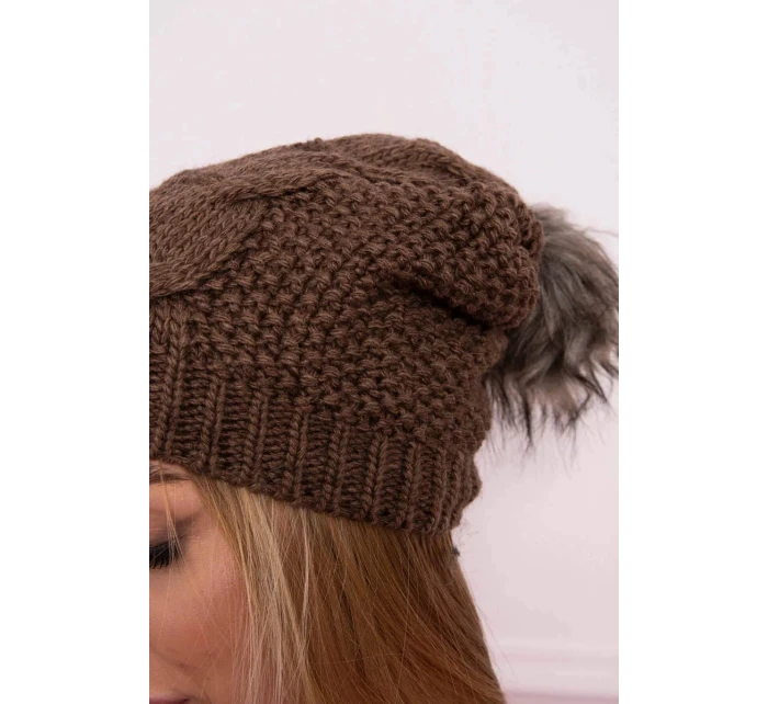 Fleecová čiapka Sandra K210 cappuccino
