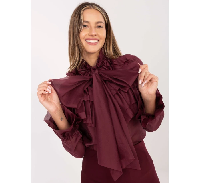 Koszula IT KS model 21786434 bordowy - FPrice Koszula IT KS model 21786434 bordowy - FPrice