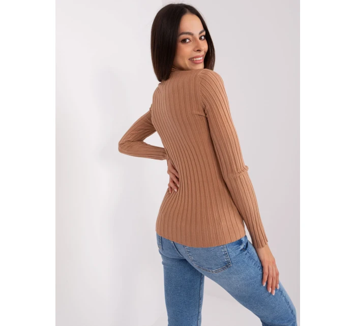 Jumper PM SW model 20742388 světle hnědý - FPrice Jumper PM SW model 20742388 světle hnědý - FPrice