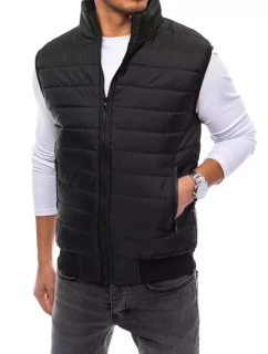 Pánska prešívaná vesta čierna FashionStreet TX4234