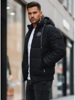 Pánská prošívaná bunda černá Dstreet model 21995316 - FashionStreet