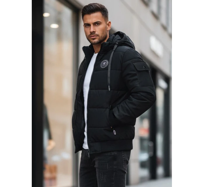 Pánská prošívaná bunda černá Dstreet model 21995316 - FashionStreet