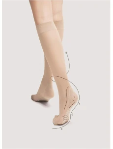 Dámske podkolienky Fiore Body Care Massage M 2100 20 den