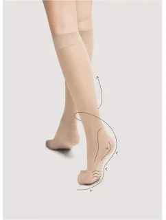 Dámske podkolienky Fiore Body Care Massage M 2100 20 den