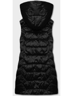 Čierna dámska vesta s kapucňou (B8107-1)
