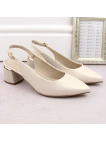 Sergio Leone W SK439B perlové elegantné plné sandále