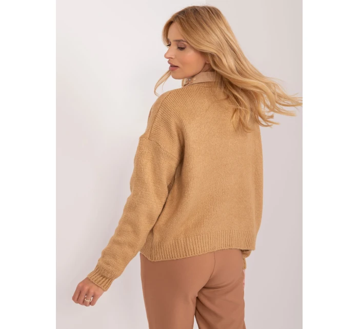 Sweter BA SW model 21055336 ciemny brązowy - FPrice