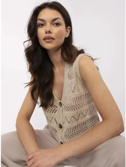 Jumper D93076J90849A béžový