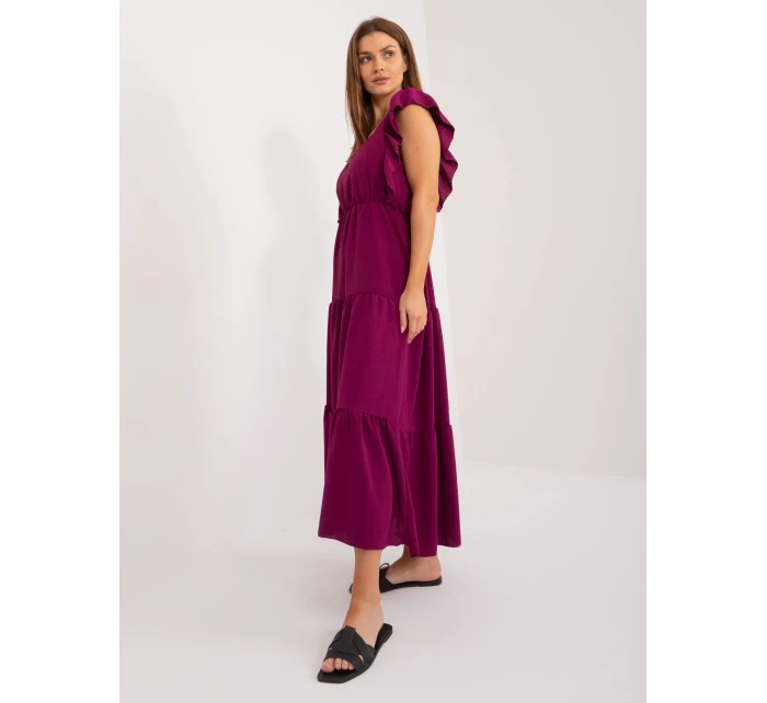 DHJ SK 8352 Šaty.04 tmavo fialová DHJ SK 8352 Šaty.04 tmavo fialová