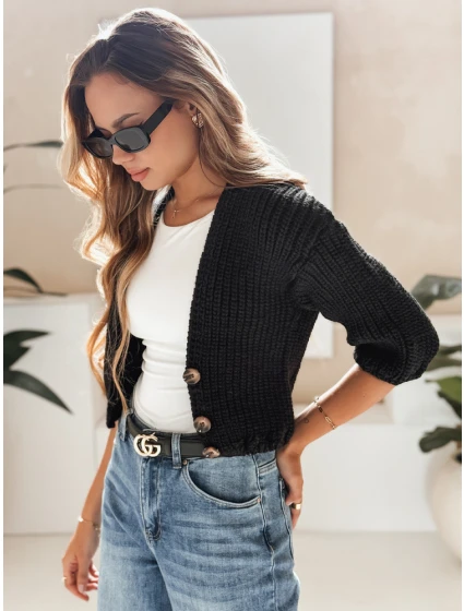 dámský svetr černý Dstreet model 21967048 - FashionStreet dámský svetr černý Dstreet model 21967048 - FashionStreet