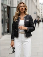 Kurtka damska pikowana przejściowa czarna model 22009938 - FashionStreet