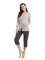 Luna 388 3/4 M-2XL Z25/26 dámske pyžamo bez zipsu