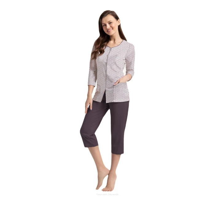 Luna 388 3/4 M-2XL Z25/26 dámske pyžamo bez zipsu