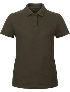 B&C ID.001 /women Dámske piqué polo tričko 01.ID10 hnedé