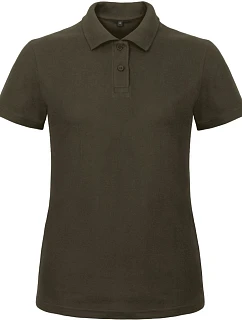 B&C ID.001 /women Dámske piqué polo tričko 01.ID10 hnedé