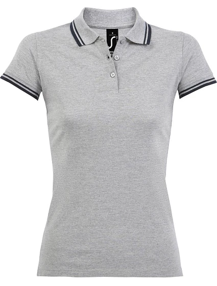 SOL'S Pasadena Women Dámské piqué polo grey navy model 22521912 SOL'S Pasadena Women Dámské piqué polo grey navy model 22521912