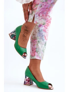 Kůže Boty S Ozdobným Lewski Shoes Zelené model 21626631 - Boto
