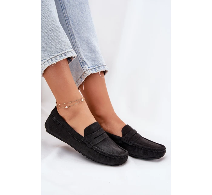 Zamszowe Mokasyny Damskie Big Star RR274948 Czarne