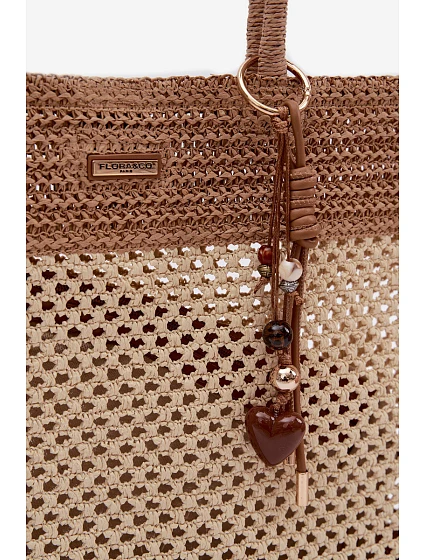 Velká Béžová Nákupní Taška z model 22111678 - Flora&Co Velká Béžová Nákupní Taška z model 22111678 - Flora&Co