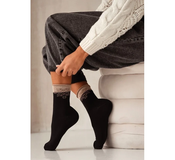 Milena Unique Snowflake Ponožky 0071-007 Half Terry 35-41