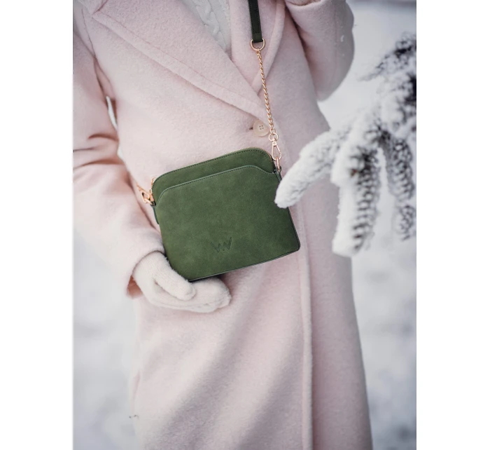 Dámska kabelka Vuch Mini Fossy Suede Green