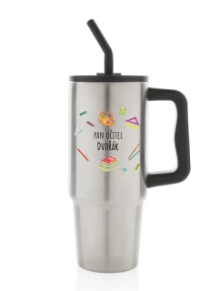 Personalizovaná termoska s barevným víčkem pro paní učitelku/pana učitele (pomůcky)