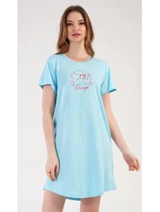 Dámska nočná košeľa s krátkym rukávom Eliška