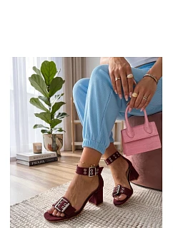 Sandále na podpätku model 227267 Solea