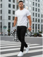 Pánske džínsy slim fit čierne FashionStreet UX4482