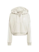 Dámska mikina adidas Essentials French Terry Quarter-Zip Hoodie beige JN1958