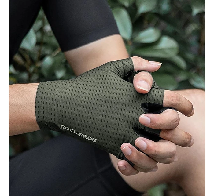 cyklistické rukavice krátké velikost: XXL zelené model 22083499 - Hikvision