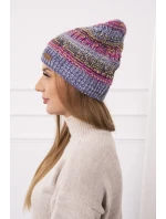 Fleecová čiapka Patrycja K254 fialová+modrá