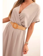 Dlhé šaty s opaskom Fango