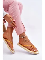 Dámské módní žabky Big Star model 21610750 žluté - Big Star Shoes