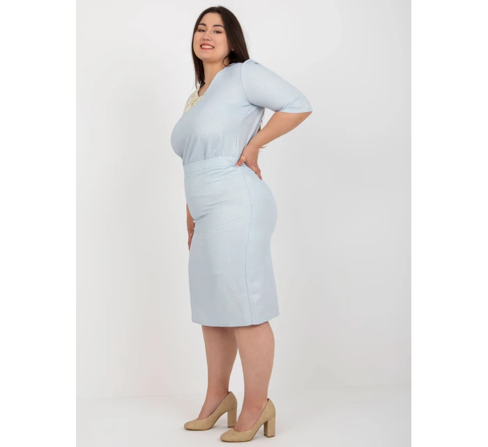 Sukňa LK SD 506697.95 svetlo modrá Sukňa LK SD 506697.95 svetlo modrá