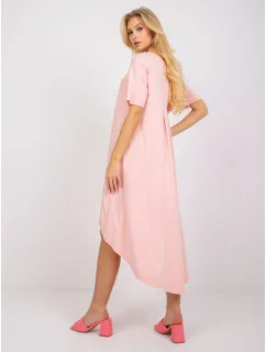 Dámske šaty RV SK R4889.09 lososové