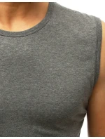 Pánske tielko bez potlače antracitová FashionStreet RX3511 Pánske tielko bez potlače antracitová FashionStreet RX3511