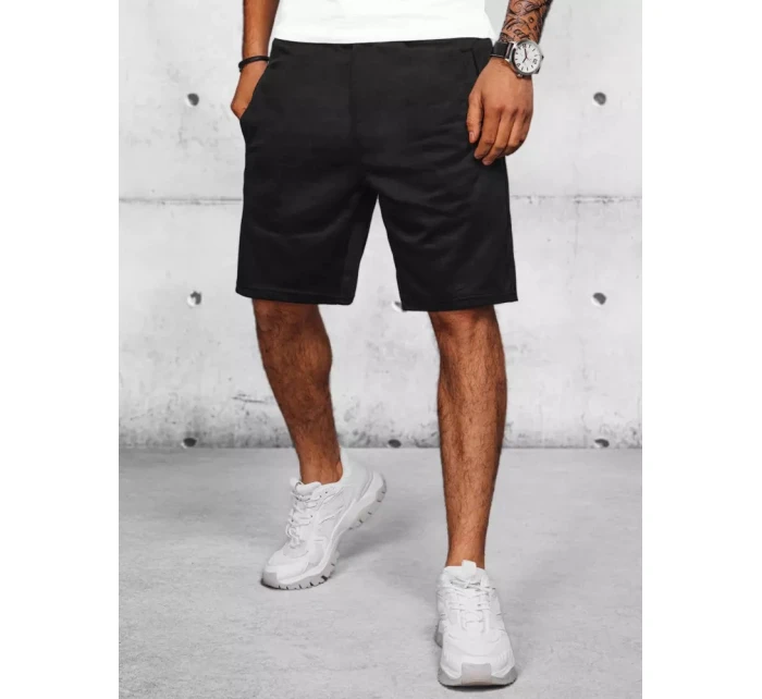 Pánské černé teplákové kraťasy Dstreet model 21968485 - FashionStreet Pánské černé teplákové kraťasy Dstreet model 21968485 - FashionStreet