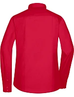 JN 677 Popelínová halenka s dlouhým rukávem model 22436615 red - Daiber JN 677 Popelínová halenka s dlouhým rukávem model 22436615 red - Daiber