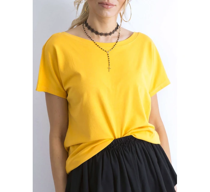 Tričko RV TS model 14816788 tmavě žlutá - FPrice Tričko RV TS model 14816788 tmavě žlutá - FPrice