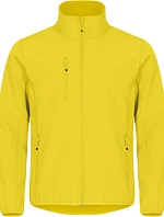 Clique Classic Softshell Jkt M Pánska 3-vrstvová softshellová bunda 67.0910 lemon