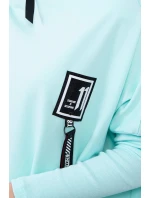 Oversize mikina s asymetrickými boky mint Oversize mikina s asymetrickými boky mint