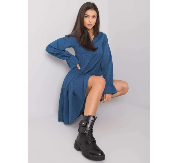 Šaty RO SK model 16205206 tmavě modrá - FPrice Šaty RO SK model 16205206 tmavě modrá - FPrice