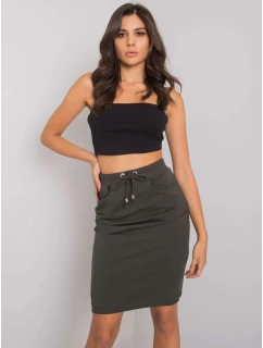 Sukňa RV SD 4793 1.32 tmavá khaki