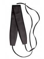 model 15825222 Opasek z umělé kůže s kravatou černý - Moe