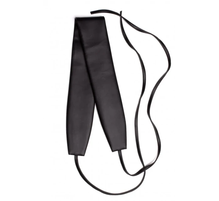 M636 Opasok z umelej kože - čierny