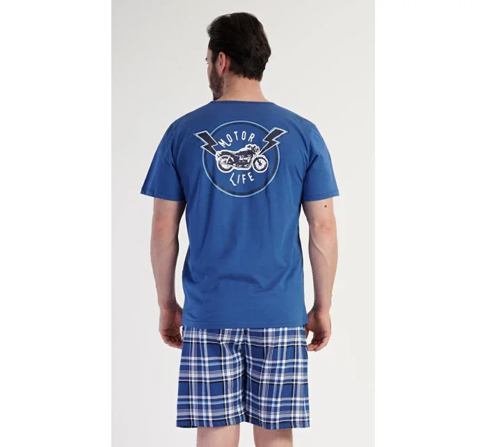 Pánske pyžamové šortky Motocykel