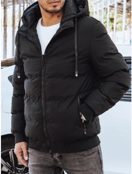 Pánska obojstranná bunda čierna FashionStreet TX4298